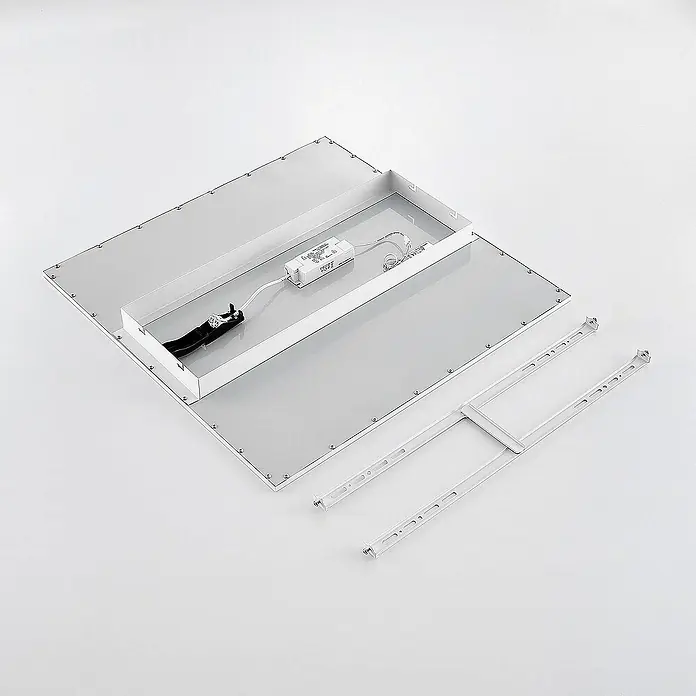 Lindby LED-Panel Quais - L x B x H: 60 x 60 x 5 cm, weiß / opal, weiß / opal, Neutralweiß
