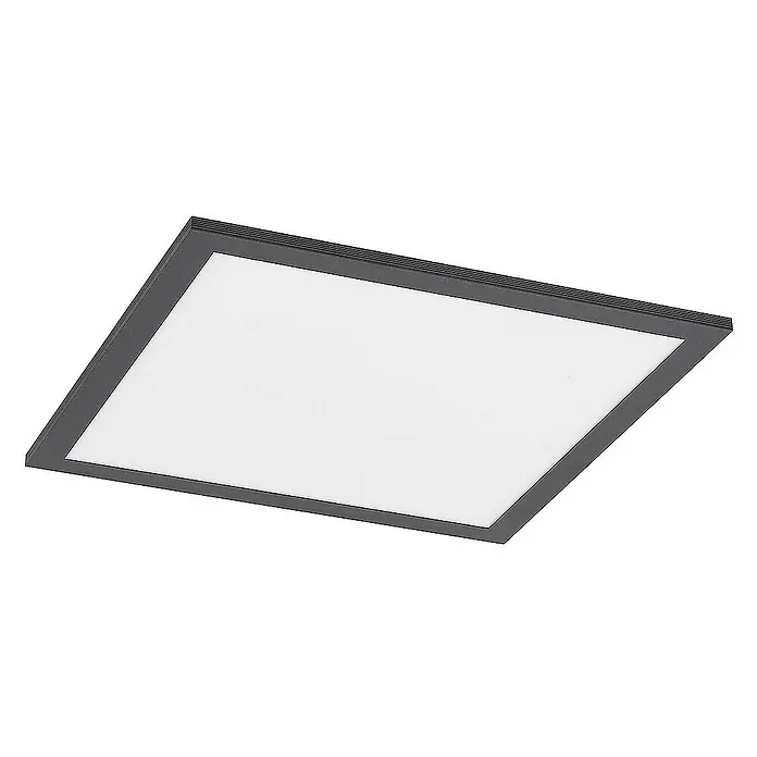 Lindby LED-Panel Nelios - L x B x H: 40 x 40 x 5,2 cm, schwarz, schwarz, Neutralweiß