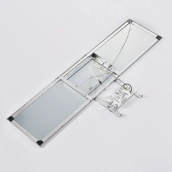 Arcchio LED-Panel Lysander - L x B x H: 119,5 x 29,5 x 4,5 cm, alu / grau / zink