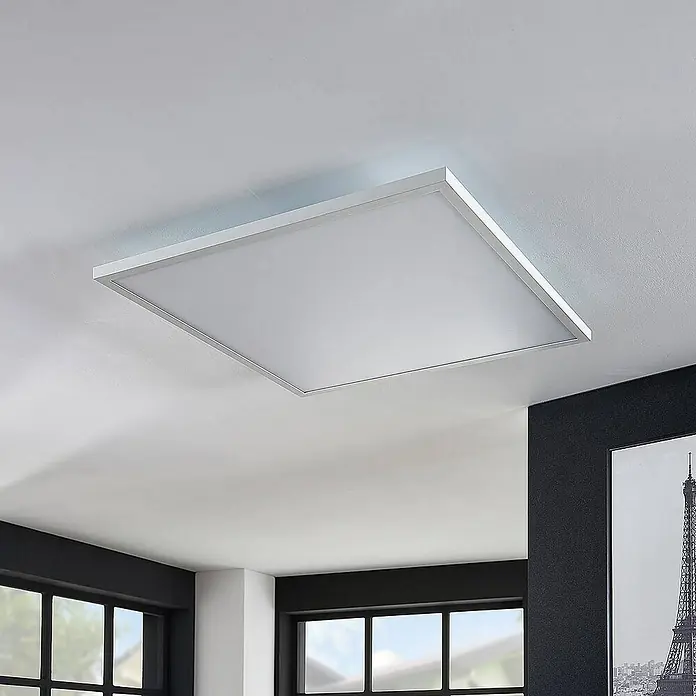 Arcchio LED-Panel Brenda - L x B x H: 59,5 x 59,5 x 5,5 cm, weiß / opal, weiß / opal