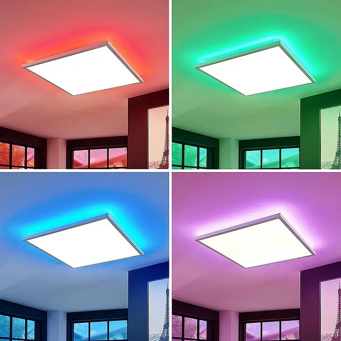 Arcchio LED-Panel Brenda - L x B x H: 59,5 x 59,5 x 5,5 cm, weiß / opal, weiß / opal