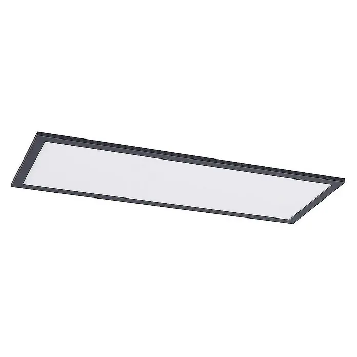 Lindby LED-Panel Nelios - L x B x H: 80 x 30 x 5,2 cm, schwarz, Neutralweiß
