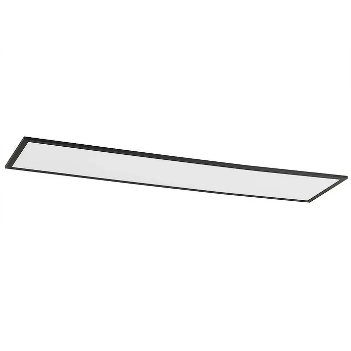 Lindby LED-Panel Lamin - L x B x H: 119,5 x 29,5 x 5 cm, schwarz