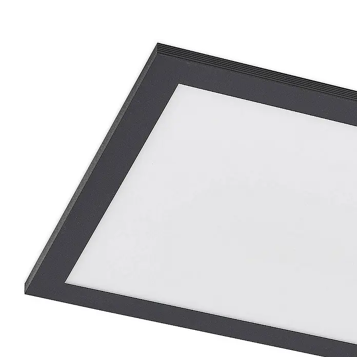 Lindby LED-Panel Nelios - L x B x H: 80 x 30 x 5,2 cm, schwarz, Neutralweiß