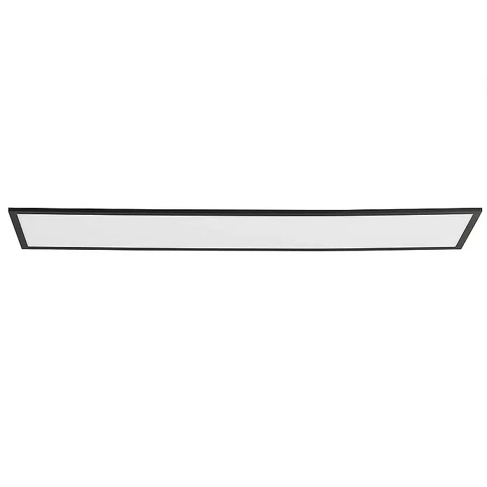 Lindby LED-Panel Lamin - L x B x H: 119,5 x 29,5 x 5 cm, schwarz