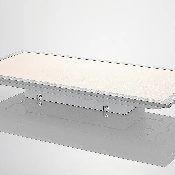 Lindby LED-Panel Stenley - L x B x H: 59,6 x 29,6 x 7,3 cm, weiß / opal, Neutralweiß