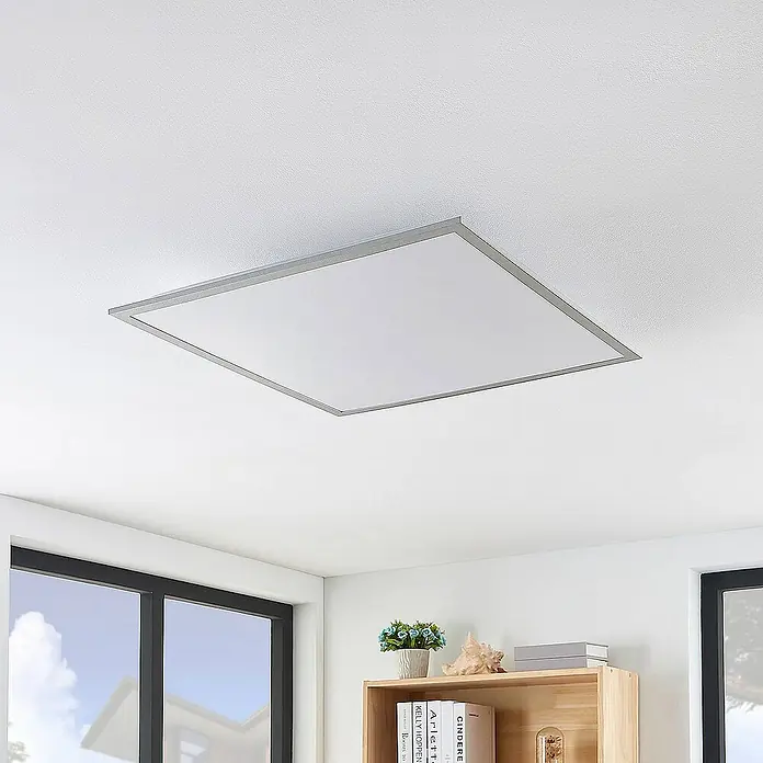Lindby LED-Panel Stenley - weiß / opal, Neutralweiß