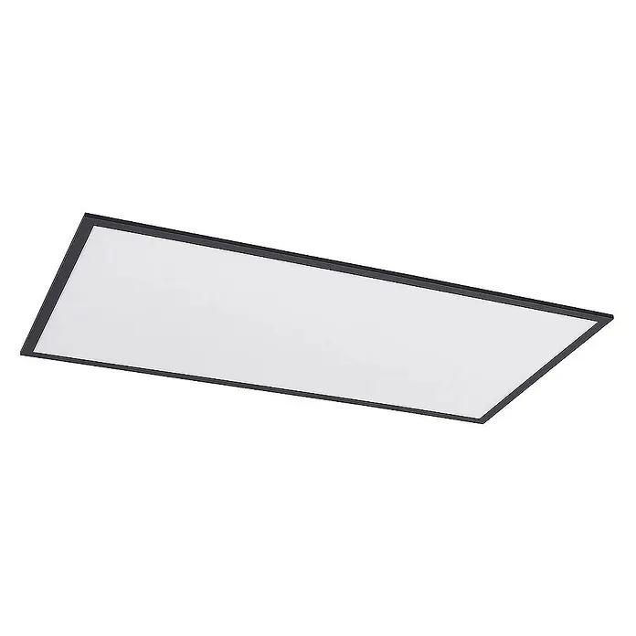 Lindby LED-Panel Nelios - L x B x H: 120 x 60 x 5,2 cm, schwarz, schwarz, Neutralweiß
