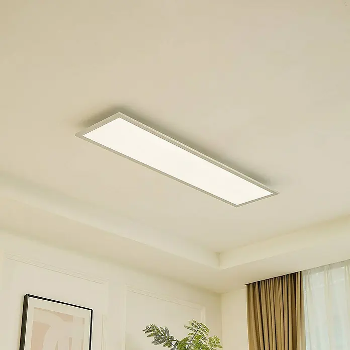 Arcchio LED-Panel Lyndra - alu / grau / zink, Neutralweiß