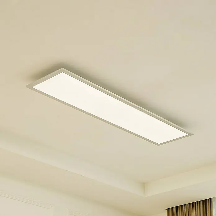 Arcchio LED-Panel Lyndra - alu / grau / zink, Neutralweiß