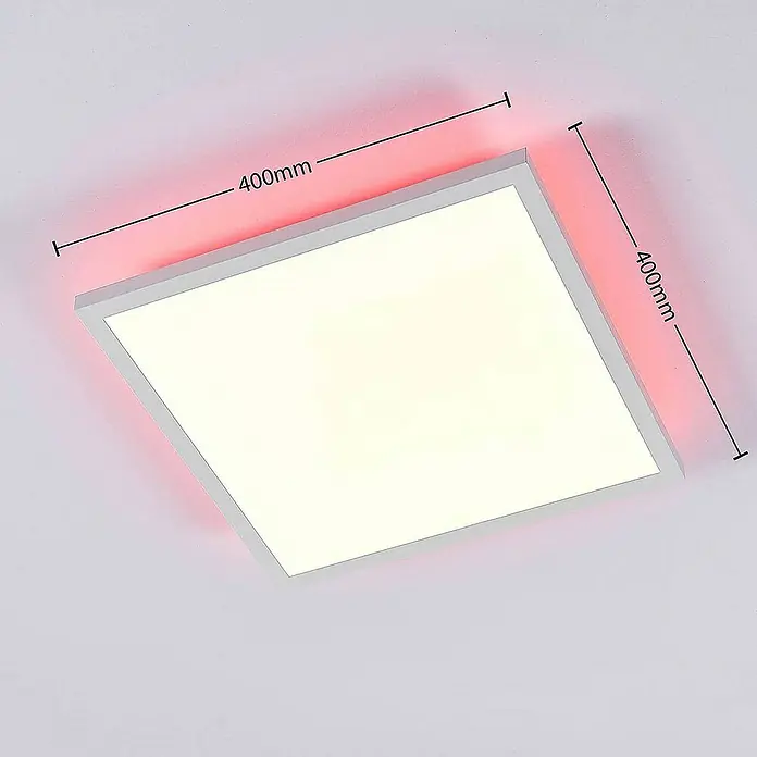 Arcchio LED-Panel Brenda - L x B x H: 40 x 40 x 5,5 cm, weiß / opal, weiß / opal