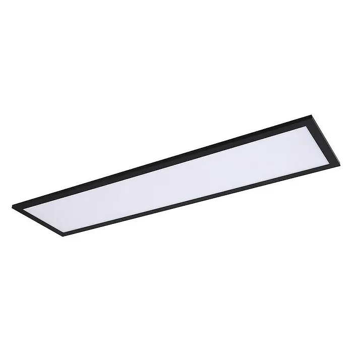 Lindby LED-Panel Enhife - L x B x H: 80 x 20 x 5 cm, schwarz, Neutralweiß