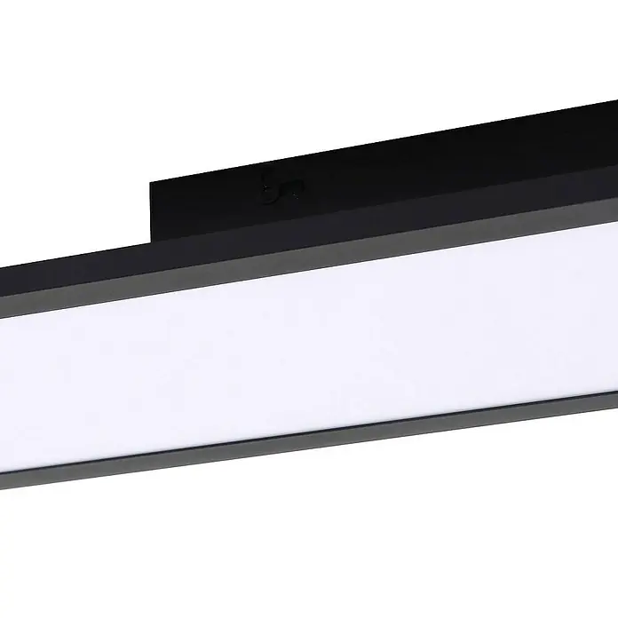 Lindby LED-Panel Enhife - L x B x H: 80 x 20 x 5 cm, schwarz, Neutralweiß