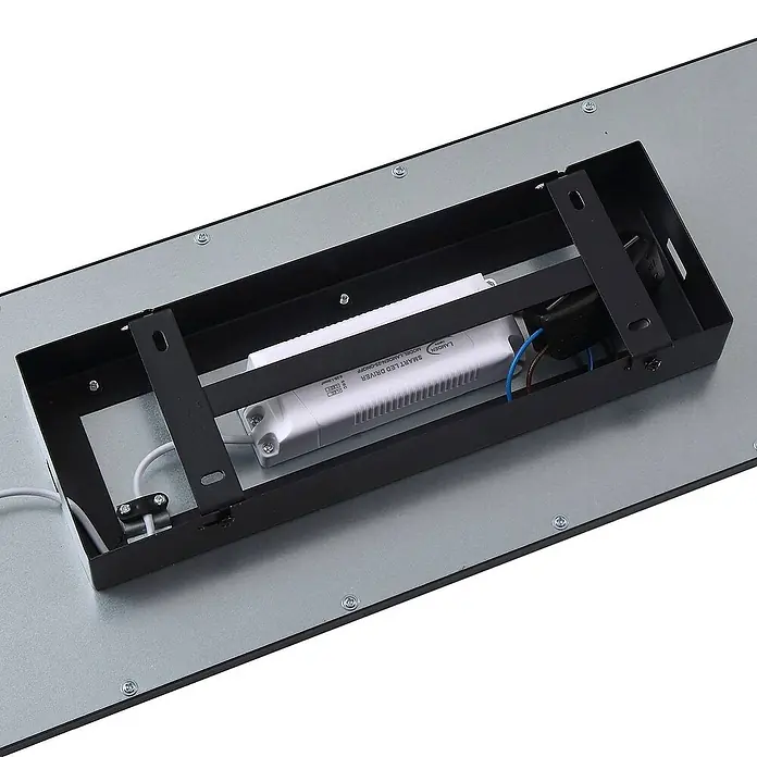 Lindby LED-Panel Enhife - L x B x H: 80 x 20 x 5 cm, schwarz, Neutralweiß