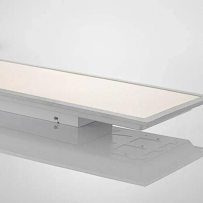Lindby LED-Panel Stenley - L x B x H: 119,6 x 29,6 x 7,3 cm, weiß / opal, Neutralweiß