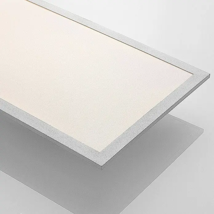 Lindby LED-Panel Stenley - L x B x H: 119,6 x 29,6 x 7,3 cm, weiß / opal, Neutralweiß
