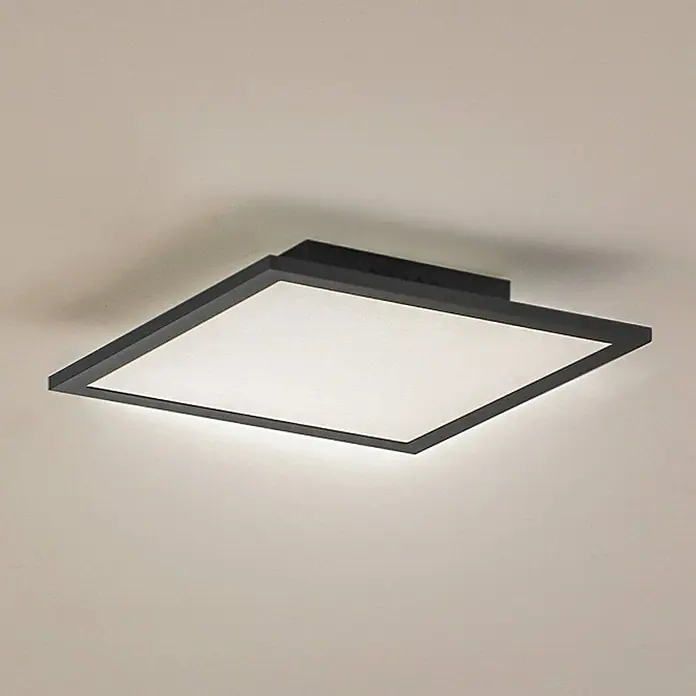Lindby LED-Panel Enhife - schwarz, Neutralweiß