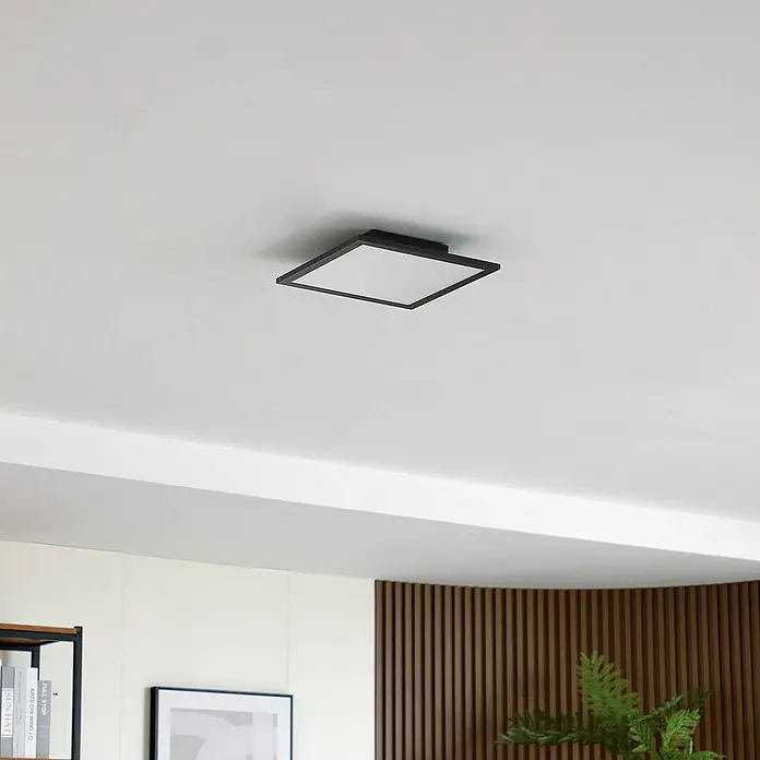 Lindby LED-Panel Enhife - schwarz, Neutralweiß