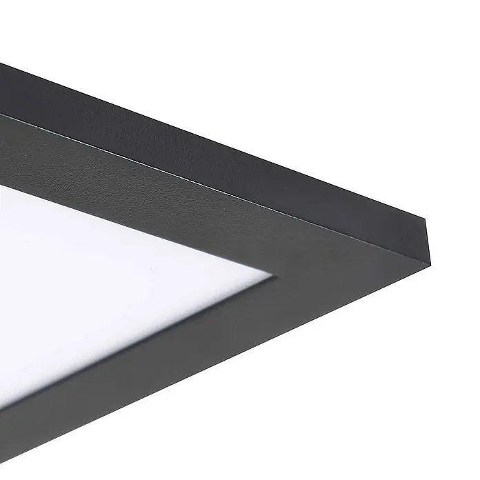 Lindby LED-Panel Enhife - schwarz, Neutralweiß