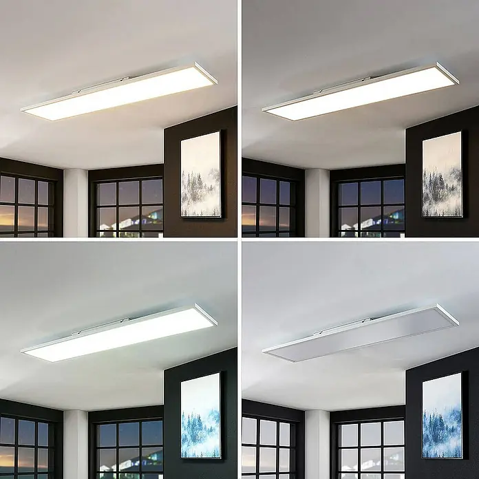 Arcchio LED-Panel Brenda - L x B x H: 119,5 x 29,5 x 5,5 cm, weiß / opal, weiß / opal