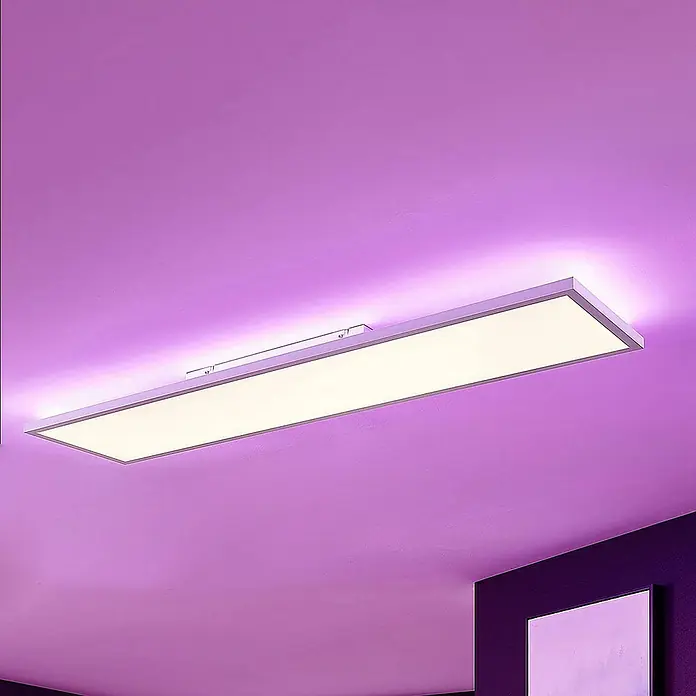 Arcchio LED-Panel Brenda - L x B x H: 119,5 x 29,5 x 5,5 cm, weiß / opal, weiß / opal