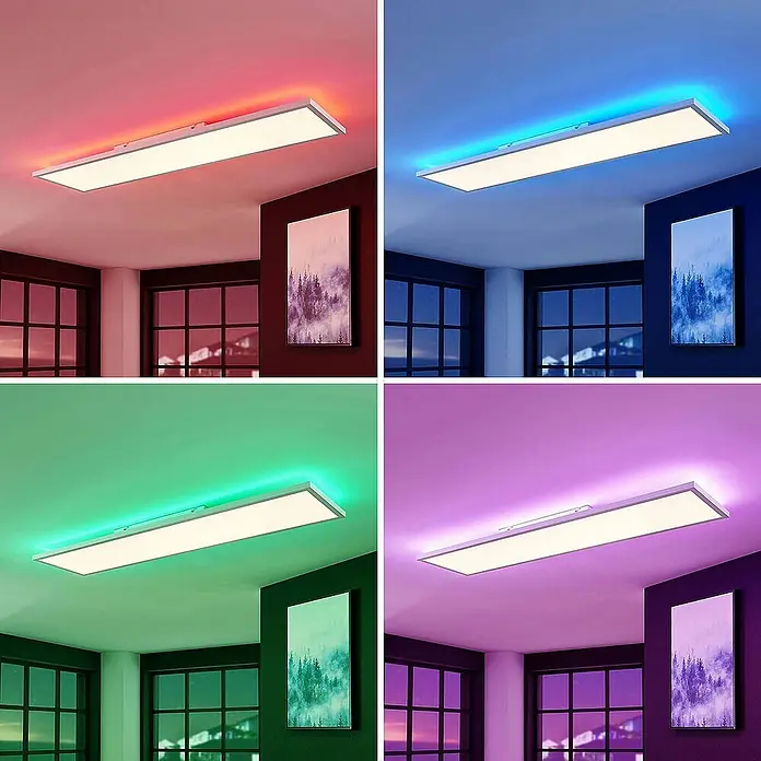 Arcchio LED-Panel Brenda - L x B x H: 119,5 x 29,5 x 5,5 cm, weiß / opal, weiß / opal