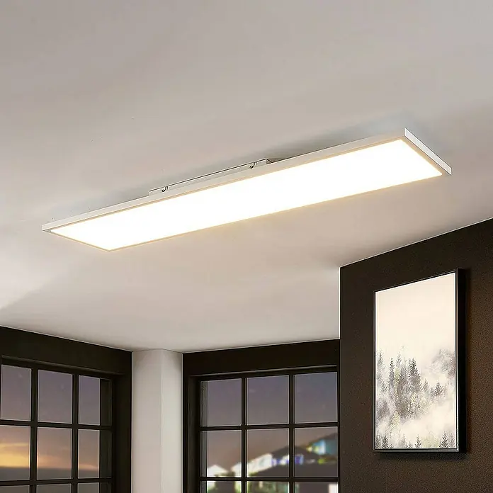 Arcchio LED-Panel Brenda - L x B x H: 119,5 x 29,5 x 5,5 cm, weiß / opal, weiß / opal