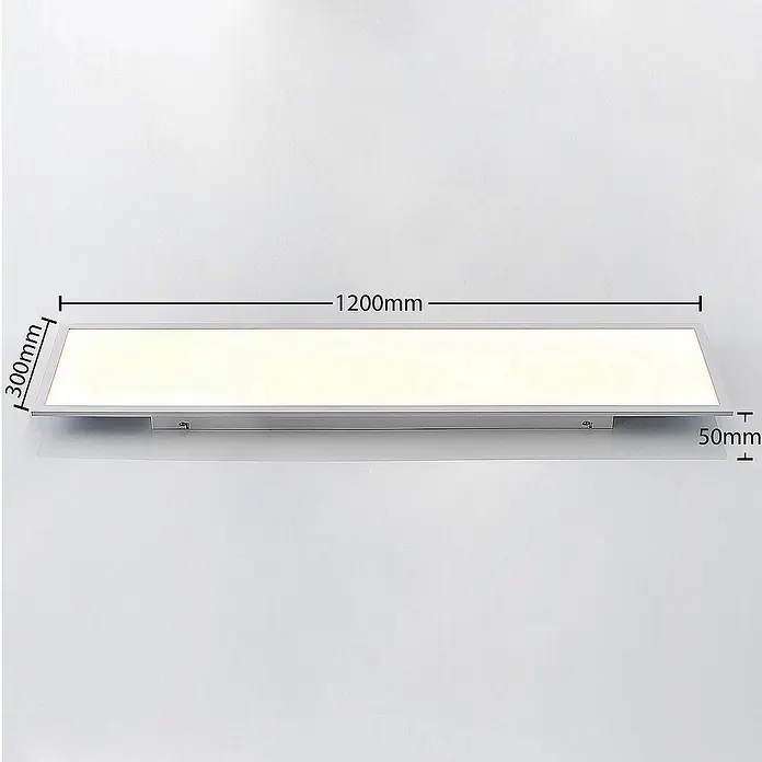 Lindby LED-Panel Quais - L x B x H: 120 x 30 x 4,9 cm, weiß / opal, weiß / opal, Neutralweiß