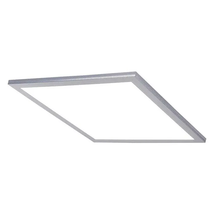 Lindby LED-Panel Livel - L x B x H: 62 x 62 x 5,2 cm, alu / grau / zink