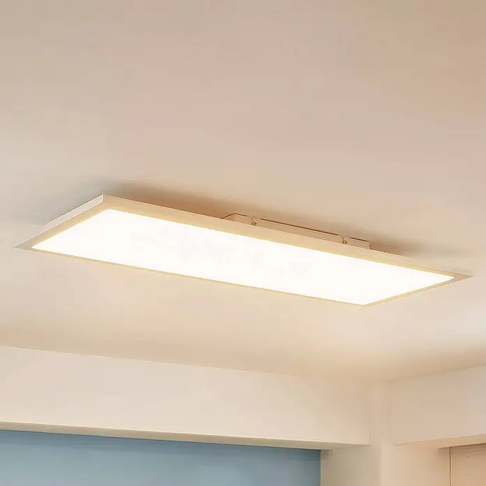 Arcchio LED-Panel Enja - L x B x H: 79,5 x 29,5 x 5,2 cm, weiß / opal, weiß / opal, Warmweiß