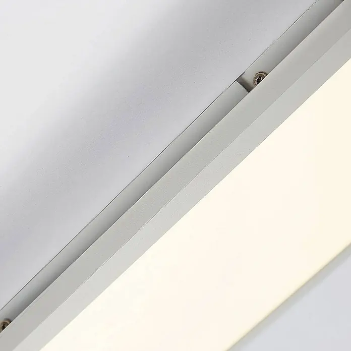 Arcchio LED-Panel Enja - L x B x H: 79,5 x 29,5 x 5,2 cm, weiß / opal, weiß / opal, Warmweiß