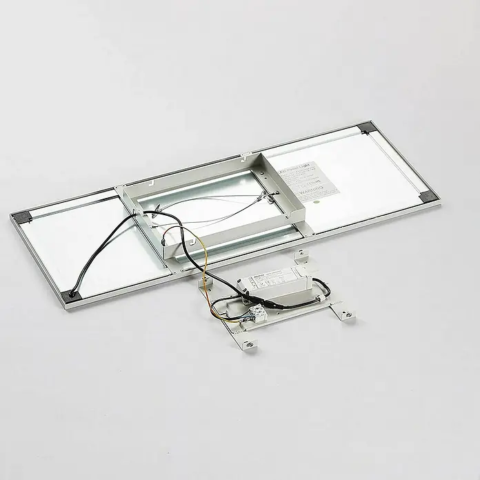 Arcchio LED-Panel Enja - L x B x H: 79,5 x 29,5 x 5,2 cm, weiß / opal, weiß / opal, Warmweiß