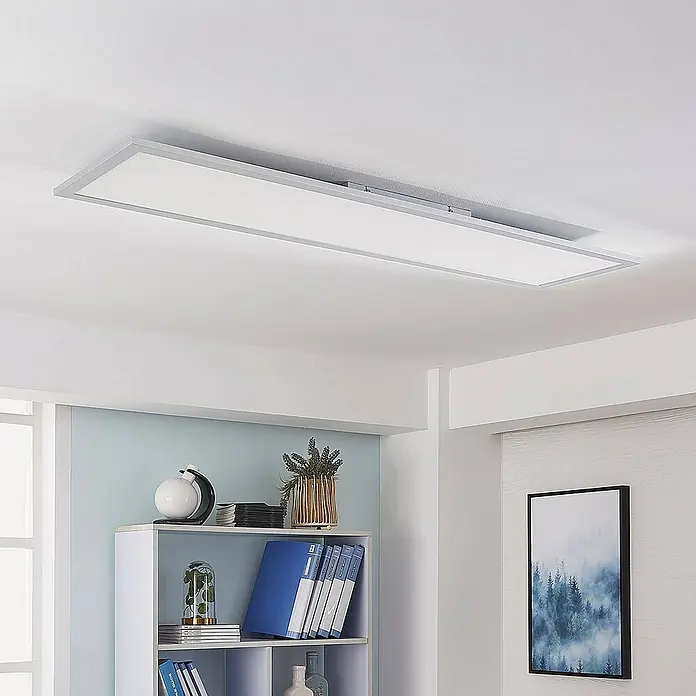Arcchio LED-Panel Lysander - alu / grau / zink
