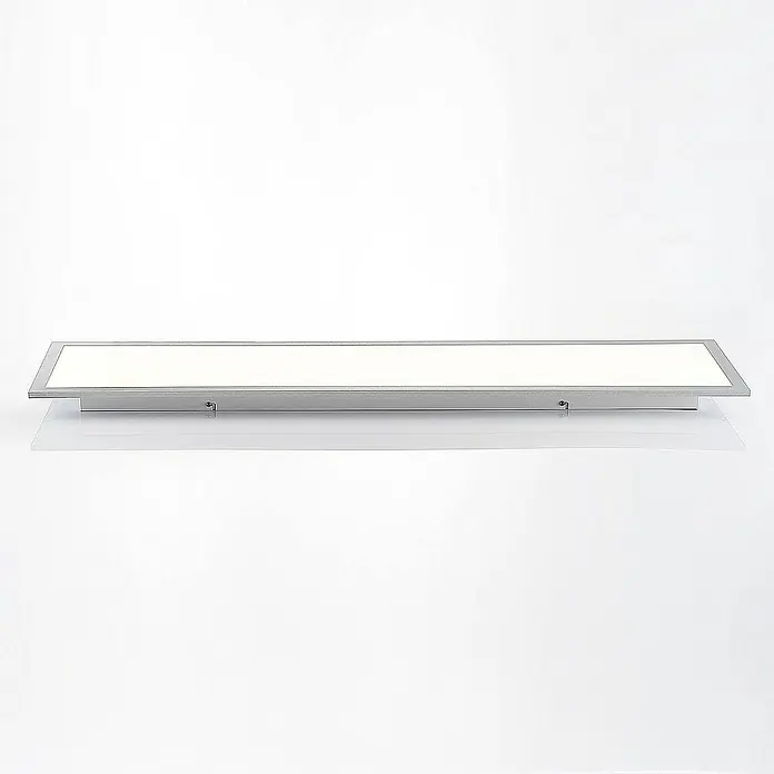 Lindby LED-Panel Kjetil - L x B x H: 120 x 30 x 5,2 cm, alu / grau / zink