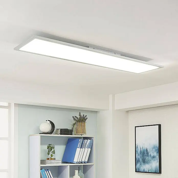 Arcchio LED-Panel Lysander - alu / grau / zink