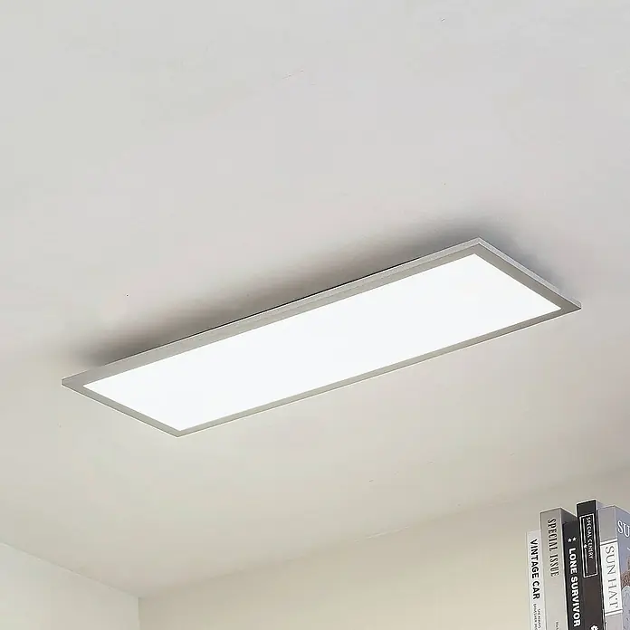 Arcchio LED-Panel Lyndra - L x B x H: 80 x 30 x 5 cm, alu / grau / zink, Neutralweiß