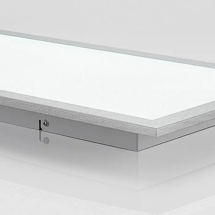 Arcchio LED-Panel Lyndra - L x B x H: 80 x 30 x 5 cm, alu / grau / zink, Neutralweiß