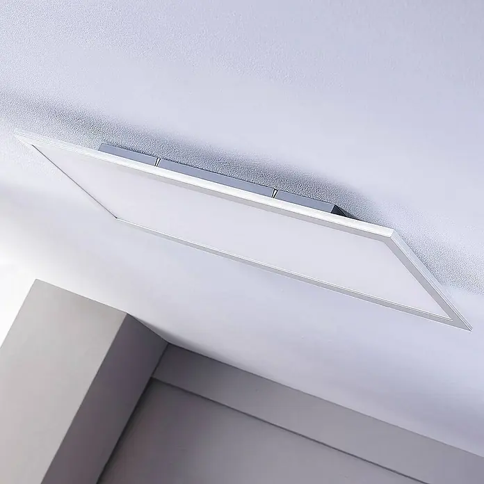 Lindby LED-Panel Livel - L x B x H: 120 x 30 x 5,2 cm, alu / grau / zink