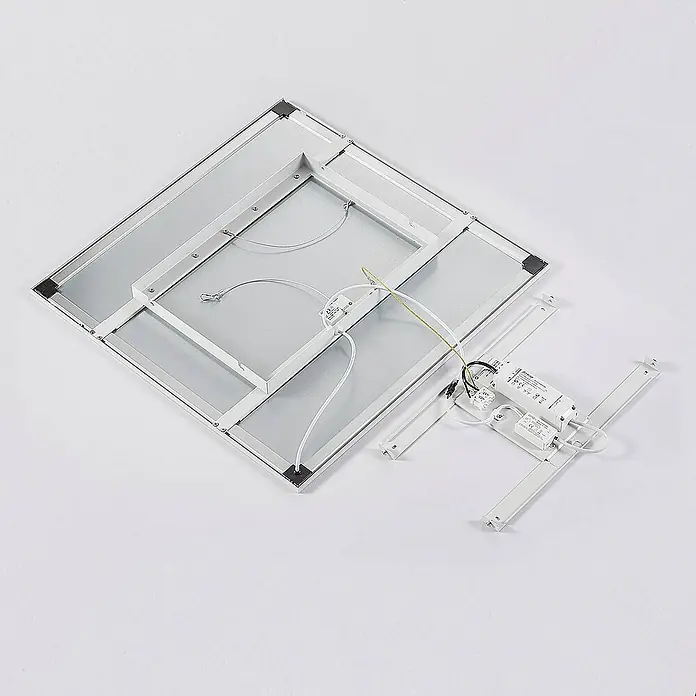 Arcchio LED-Panel Lysander - L x B x H: 61,5 x 61,5 x 5 cm, weiß / opal, weiß / opal