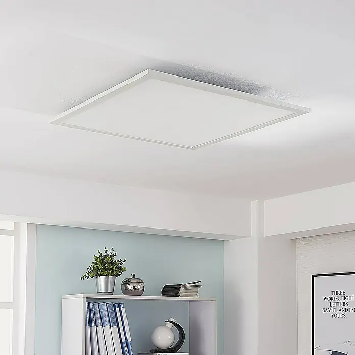 Arcchio LED-Panel Lysander - L x B x H: 61,5 x 61,5 x 5 cm, weiß / opal, weiß / opal