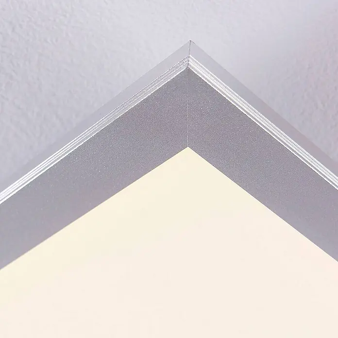 Lindby LED-Panel Livel - L x B x H: 120 x 30 x 5,2 cm, alu / grau / zink