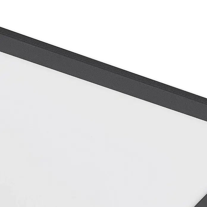Lindby LED-Panel Nelios - L x B x H: 40 x 40 x 5,2 cm, schwarz, schwarz, Neutralweiß
