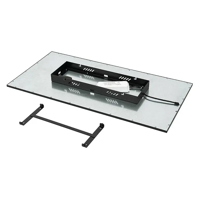 Lindby LED-Panel Lamin - L x B x H: 80 x 40 x 5 cm, schwarz