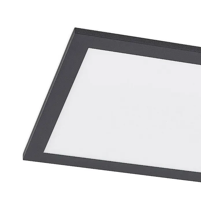 Lindby LED-Panel Nelios - L x B x H: 120 x 30 x 5,2 cm, schwarz, schwarz, Neutralweiß