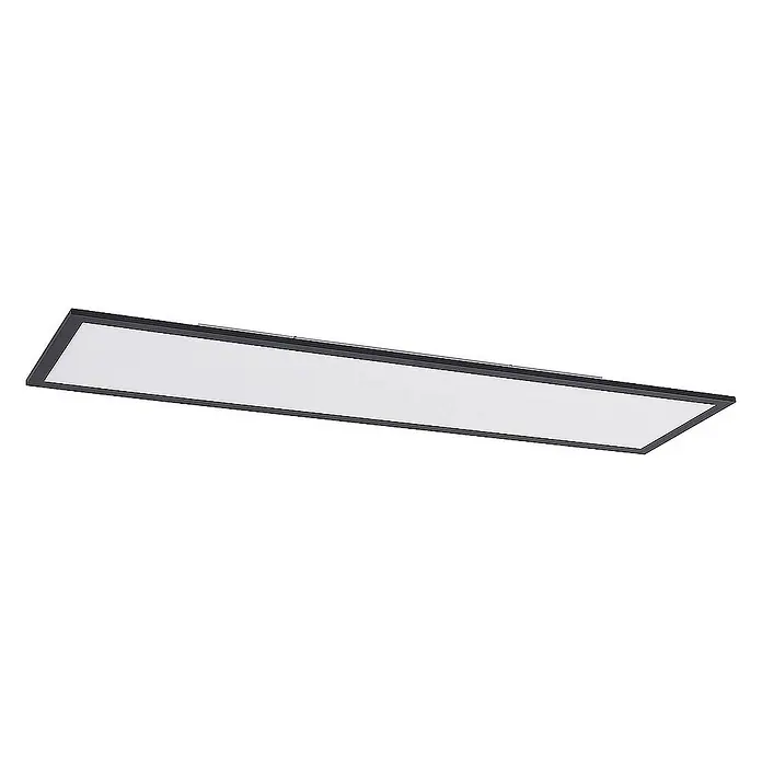 Lindby LED-Panel Nelios - L x B x H: 120 x 30 x 5,2 cm, schwarz, schwarz, Neutralweiß