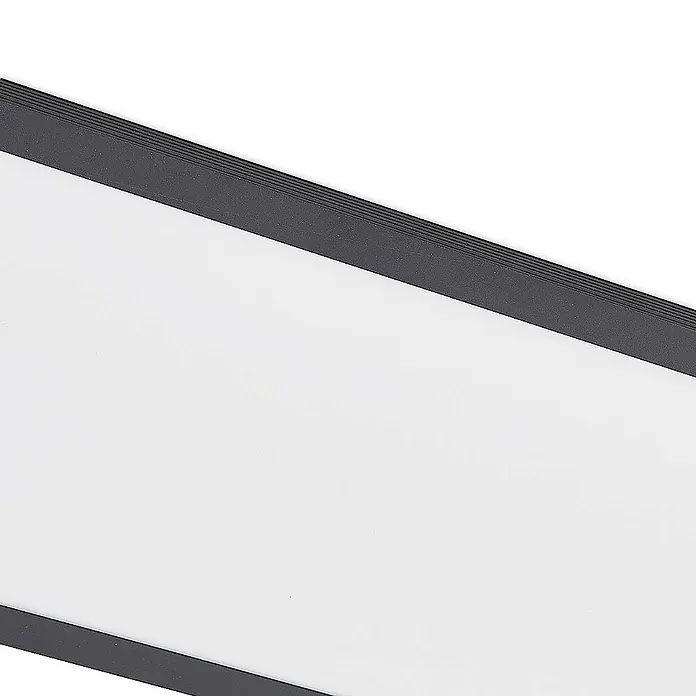 Lindby LED-Panel Nelios - L x B x H: 120 x 30 x 5,2 cm, schwarz, schwarz, Neutralweiß
