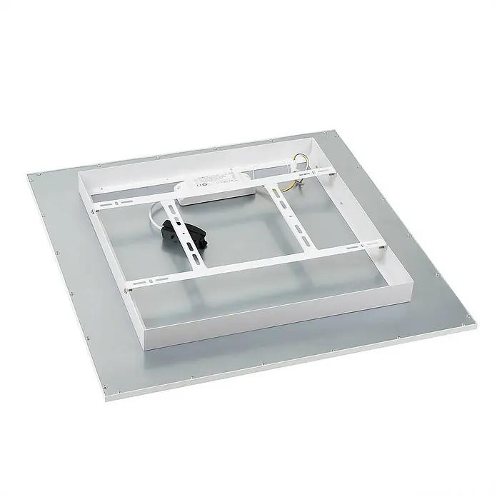 Lindby LED-Panel Luay - L x B x H: 60 x 60 x 5 cm, weiß / opal, weiß / opal