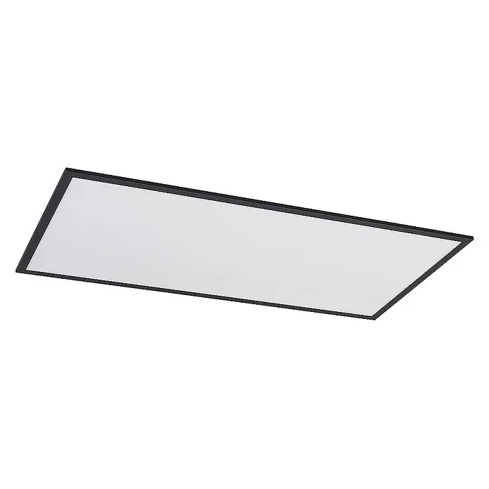 Lindby LED-Panel Nelios - L x B x H: 120 x 60 x 5,2 cm, schwarz, Neutralweiß