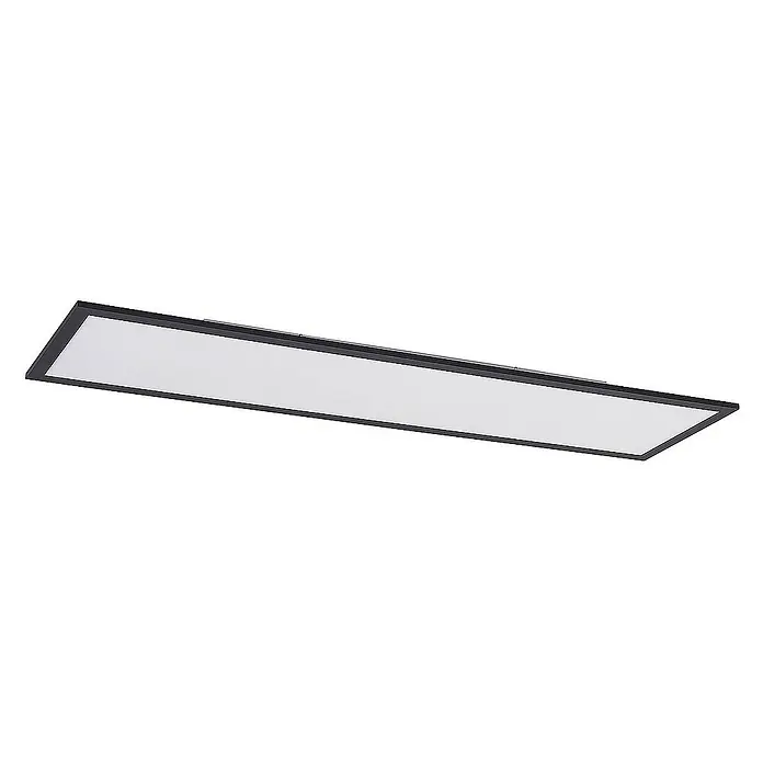 Lindby LED-Panel Nelios - schwarz, Neutralweiß