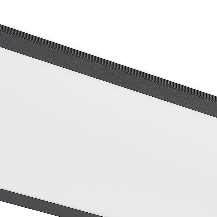 Lindby LED-Panel Nelios - schwarz, Neutralweiß